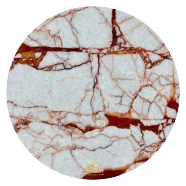 Red and White Marble slab from Shayan Marble, natural marble supplier in Peshawar